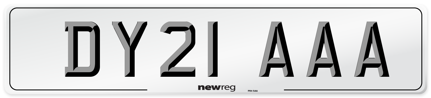 DY21 AAA Number Plate from New Reg